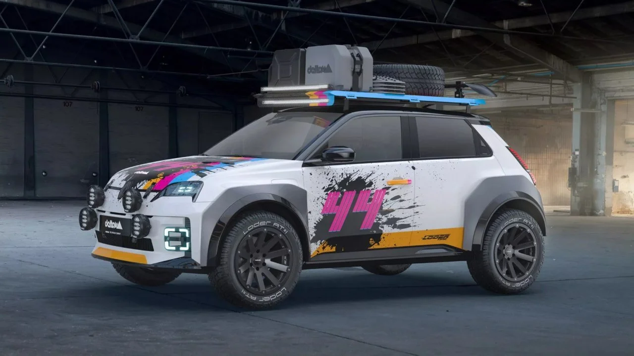 Delta 4x4 Renault 5 EV: El auto de rally eléctrico.