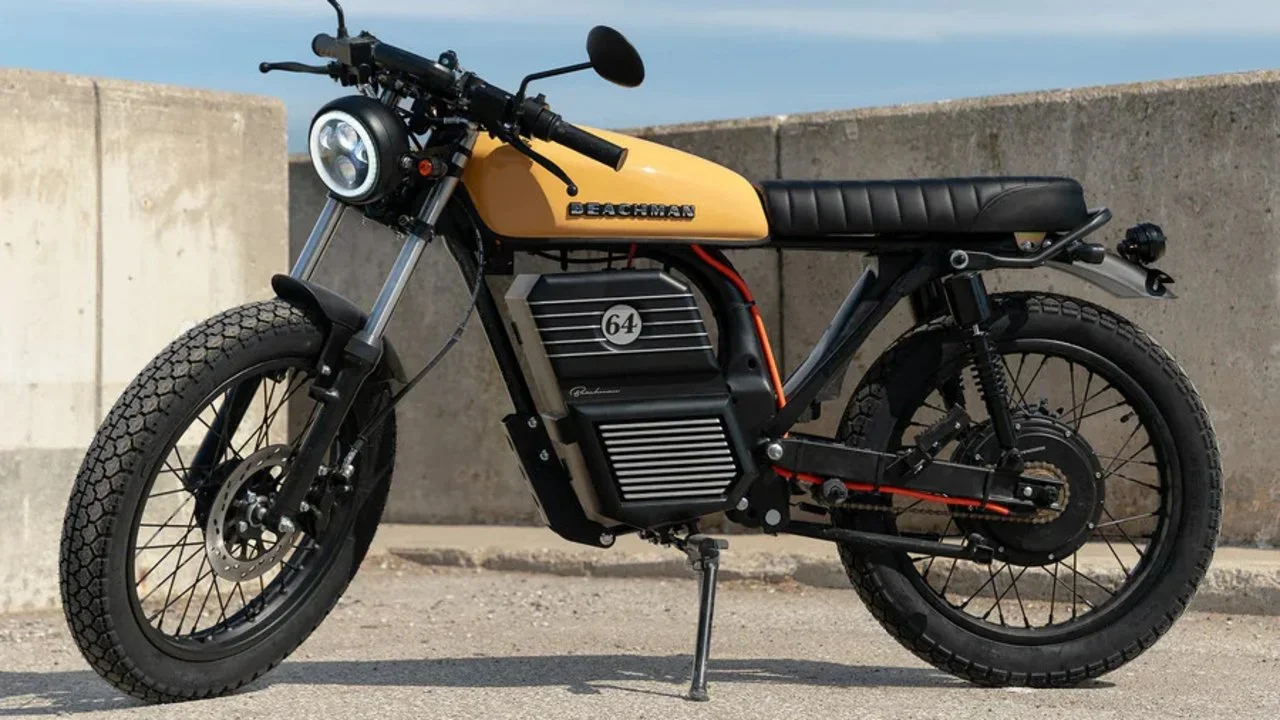 E-Bike Beachman '64: Estilo Cafe Racer Retro.