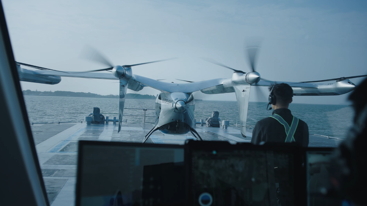 capitanelectro.com | Vertipuerto Flotante de AutoFlight: La Solución Móvil y Solar para Aerotaxis eVTOL.