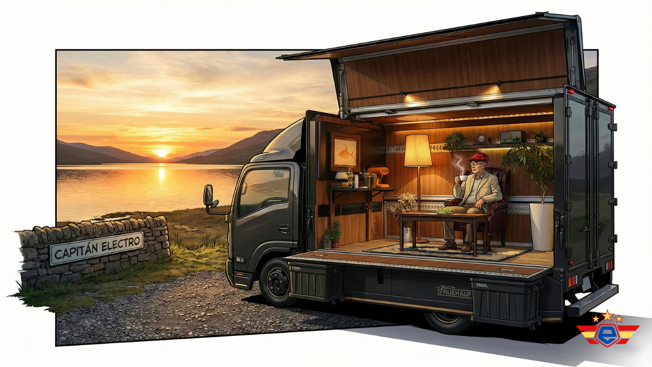 capitanelectro.com | Isuzu Elf MUV Eléctrico: El Lujoso Camión de Caja que es una Sala de Estar.