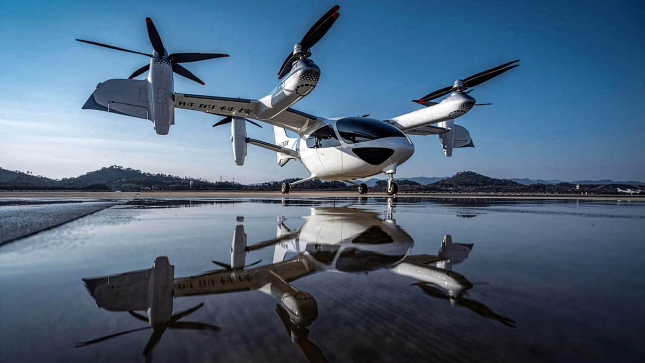 capitanelectro.com | E20 eVTOL: El Taxi Aéreo Eléctrico Híbrido de China que Carga Más Rápido que tu Teléfono.