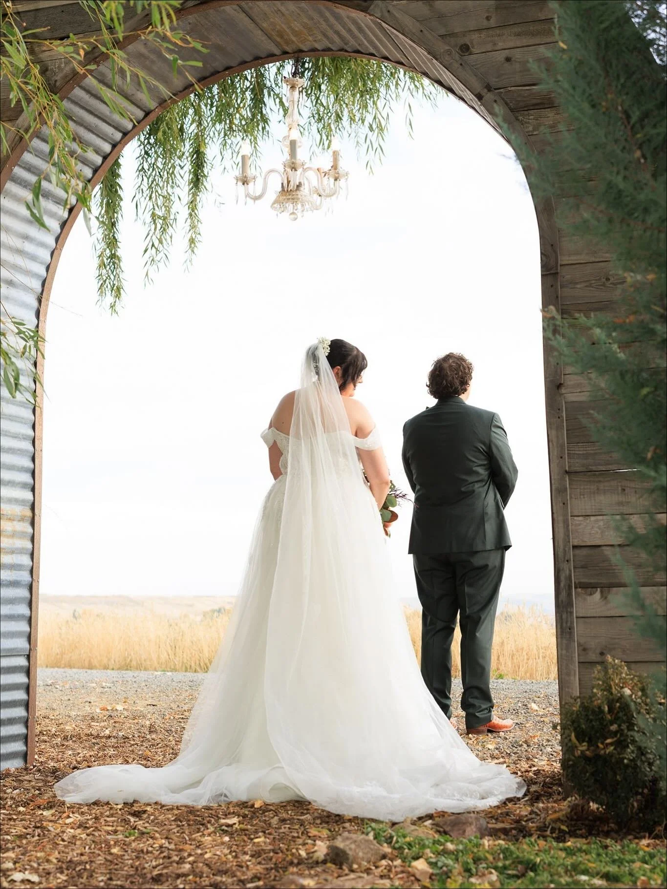 Congratulations to this wonderful couple! Wishing you both a lifetime of joy, adventure, and endless love. ❤️ Sam &amp; Kam ❤️ Photography:@create memories photography  venue: @sunnysidefarm_and_events 
coordinator: @wildwoodflowers1 
makeup: @magnol