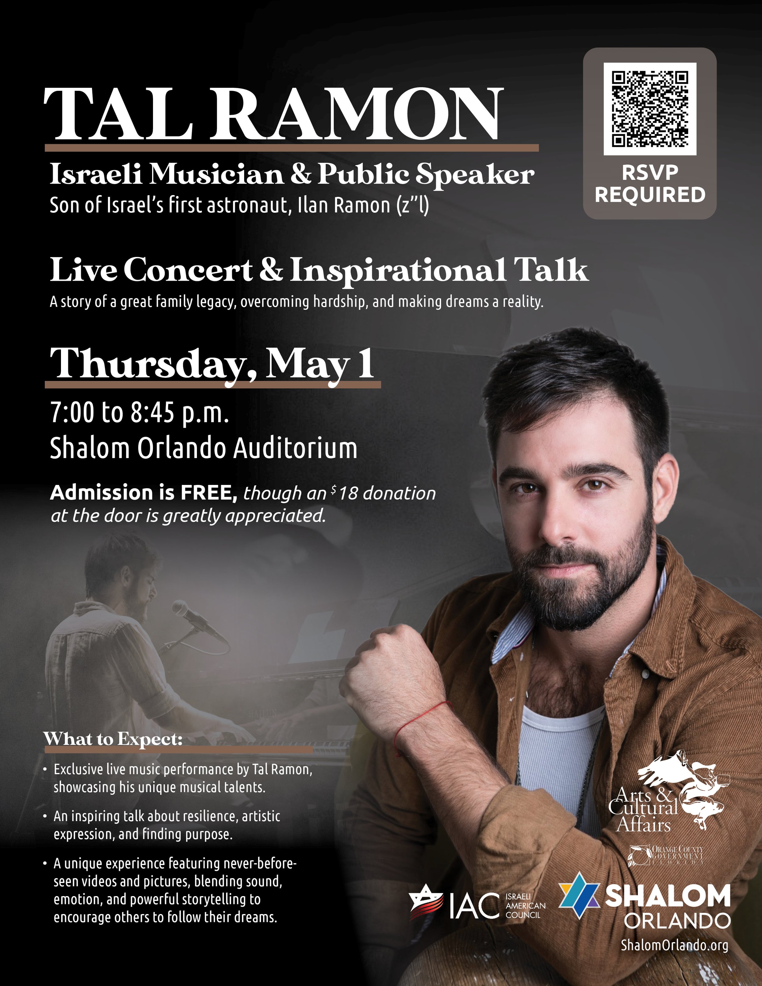 Tal Ramon Life Concert and Inspirational Talk
