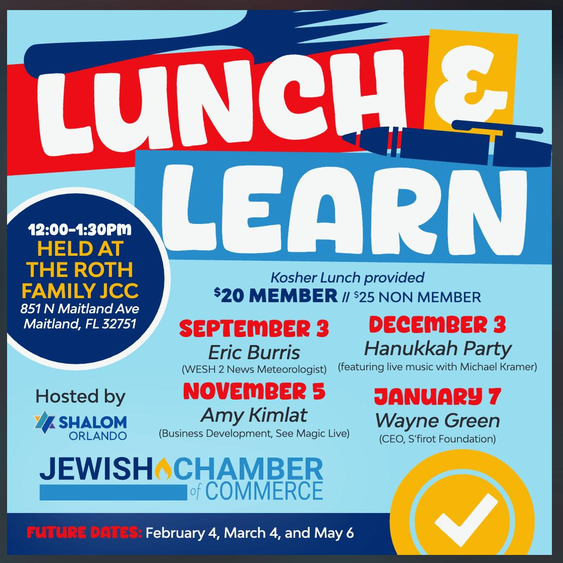 Jewish Chamber of Commerce - Lunch & Learn