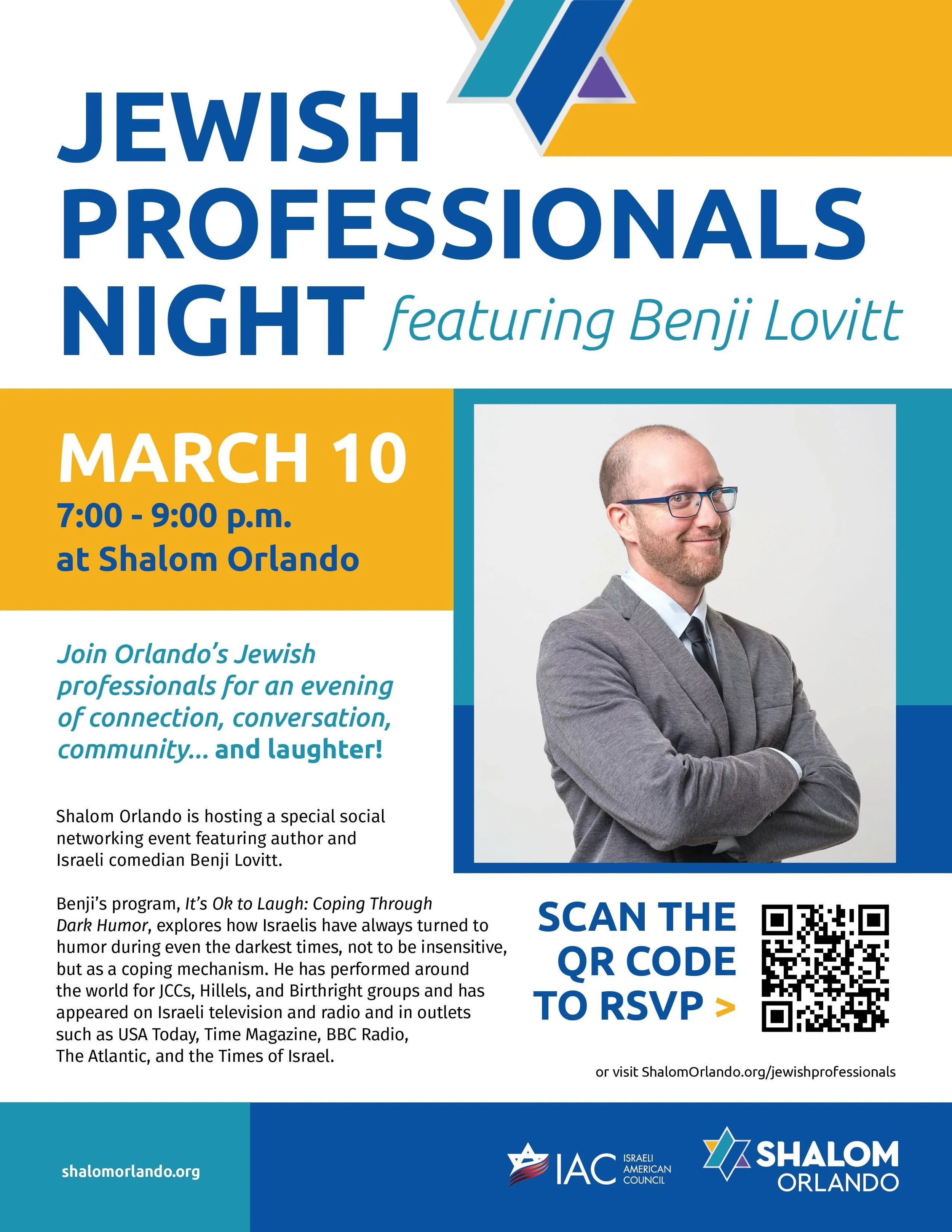 Jewish Professionals Night Featuring Benji Lovitt