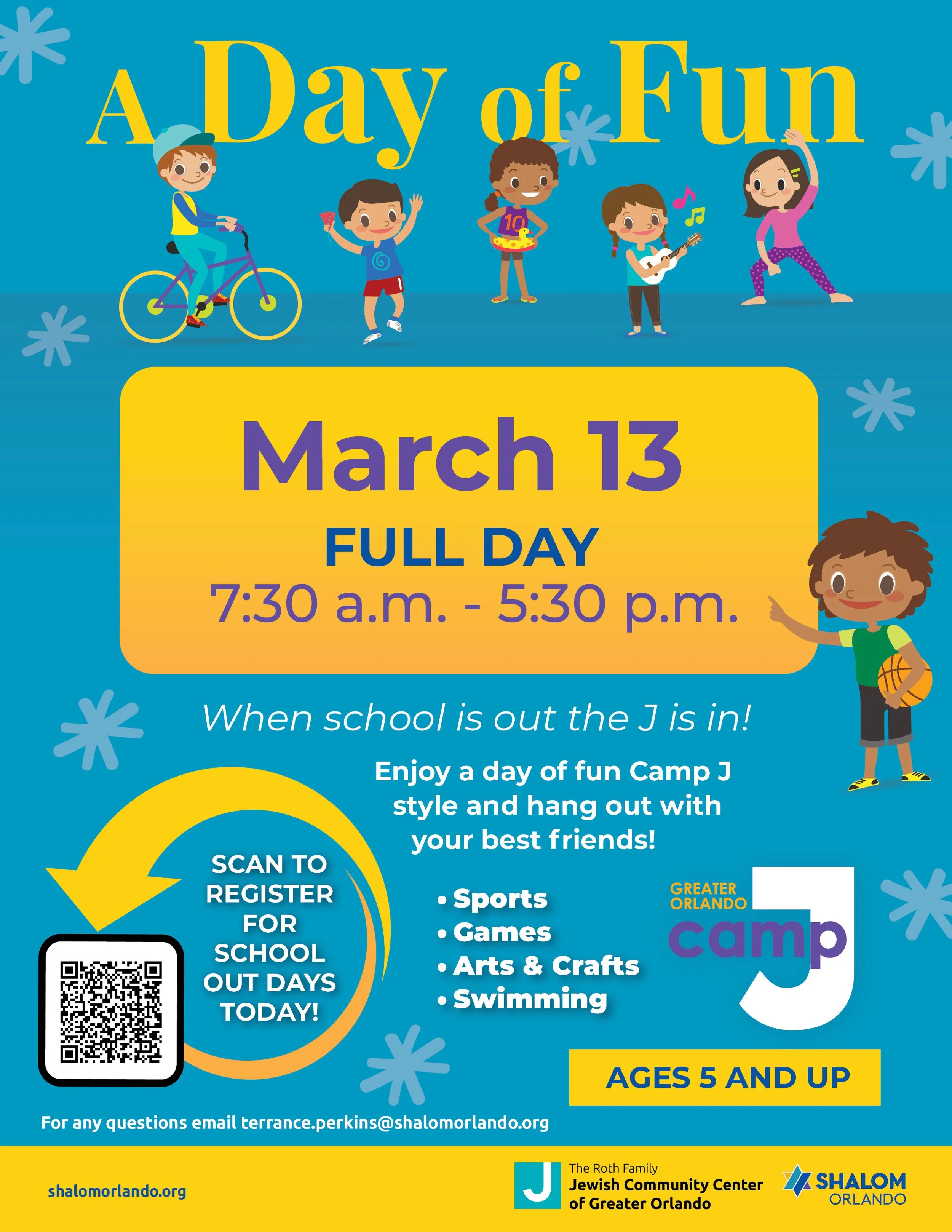 A Day of Fun - School Day Out at Shalom Orlando