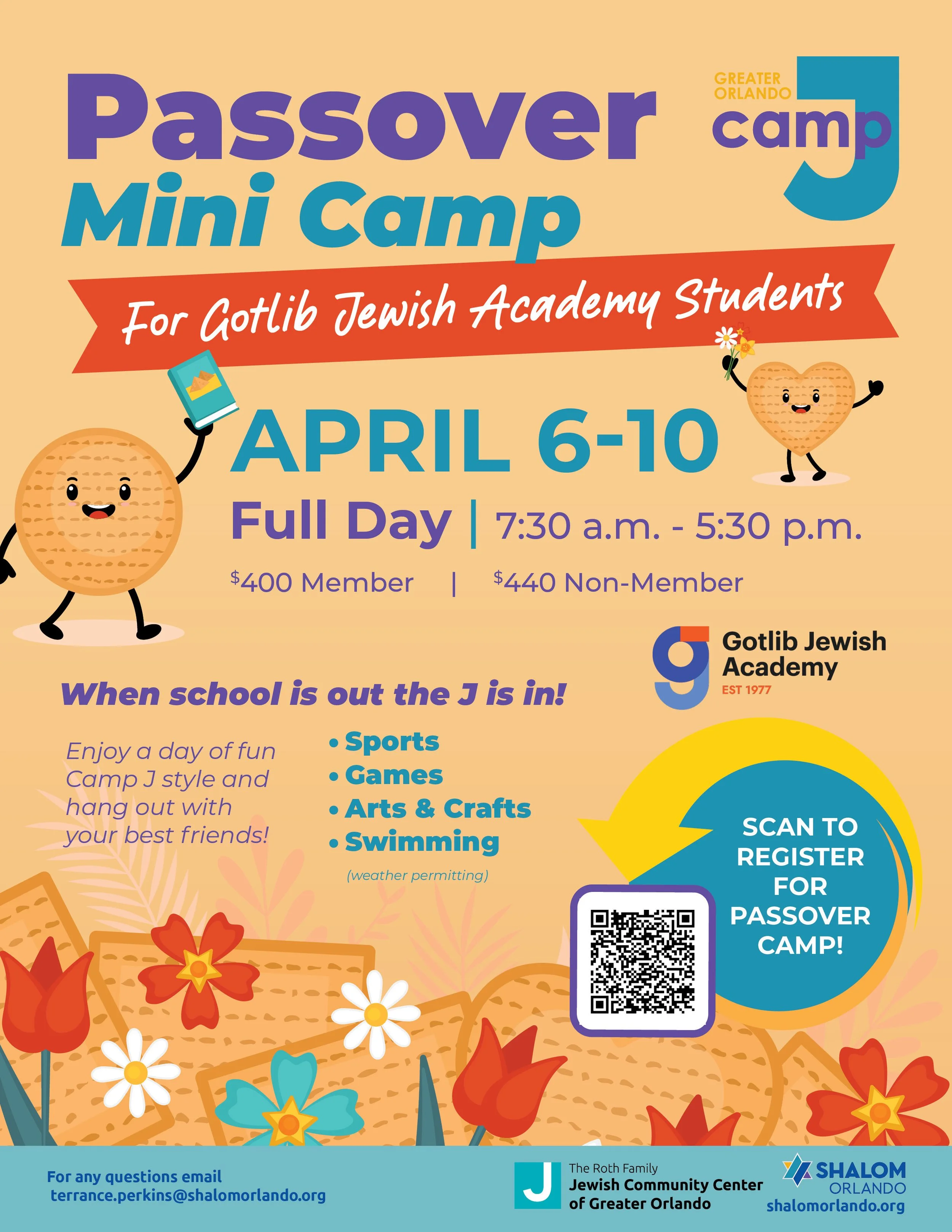 Camp J Passover Mini Camp for Gotlib Jewish Academy Students