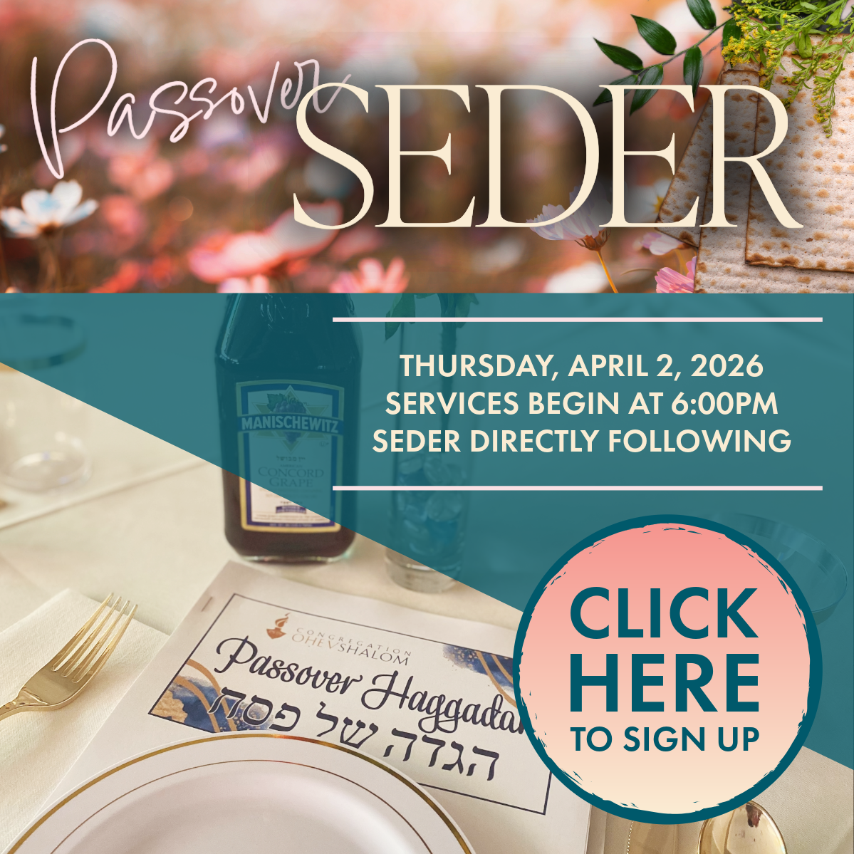 Congregation Ohev Shalom Passover Seder