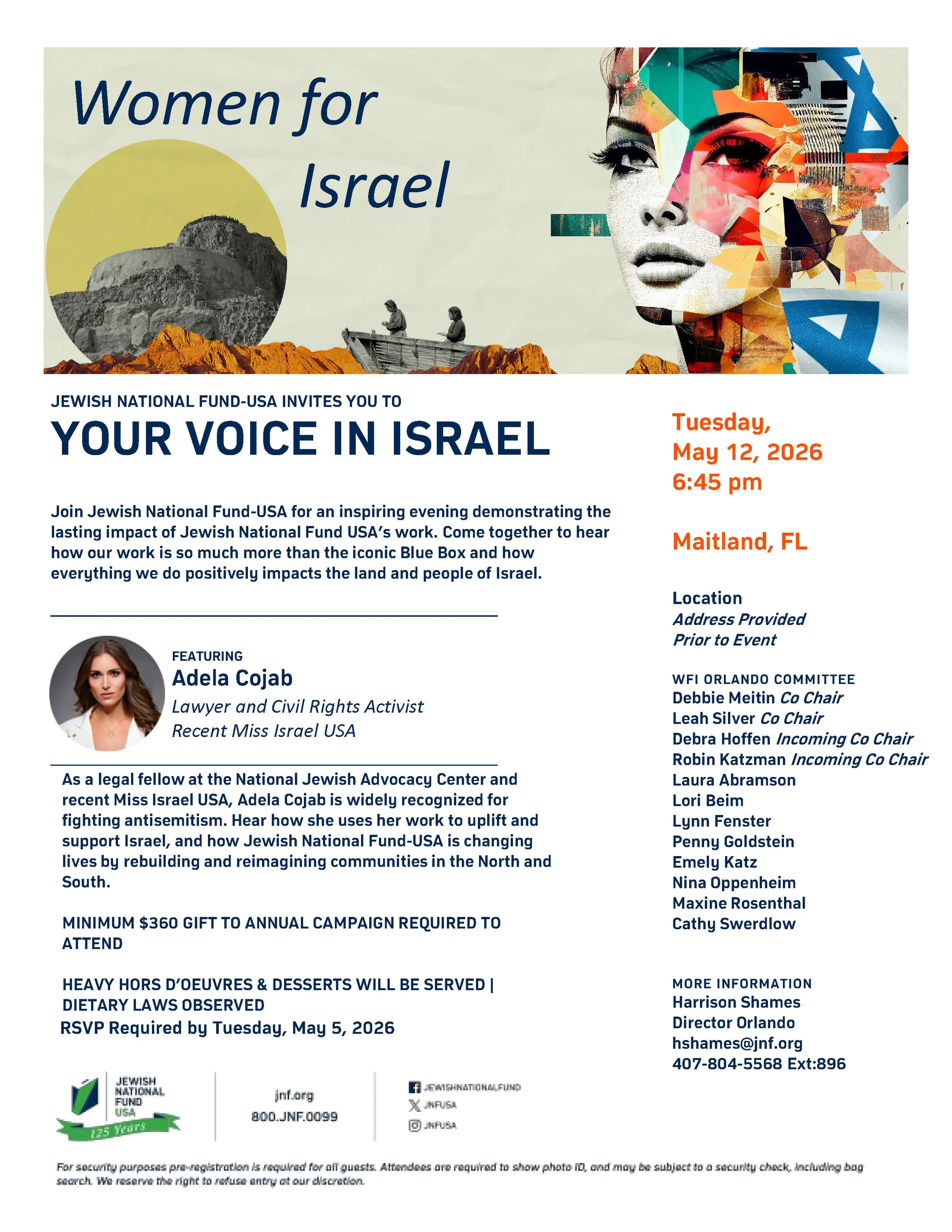 Jewish National Fund Women for Israel Your Voice in Israel