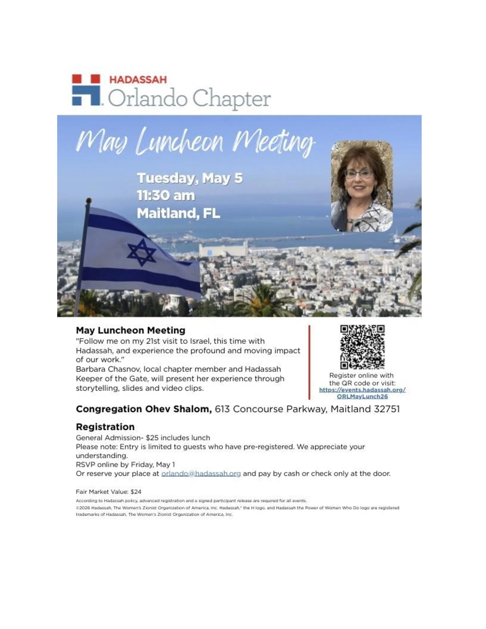 Orlando Hadassah May Luncheon