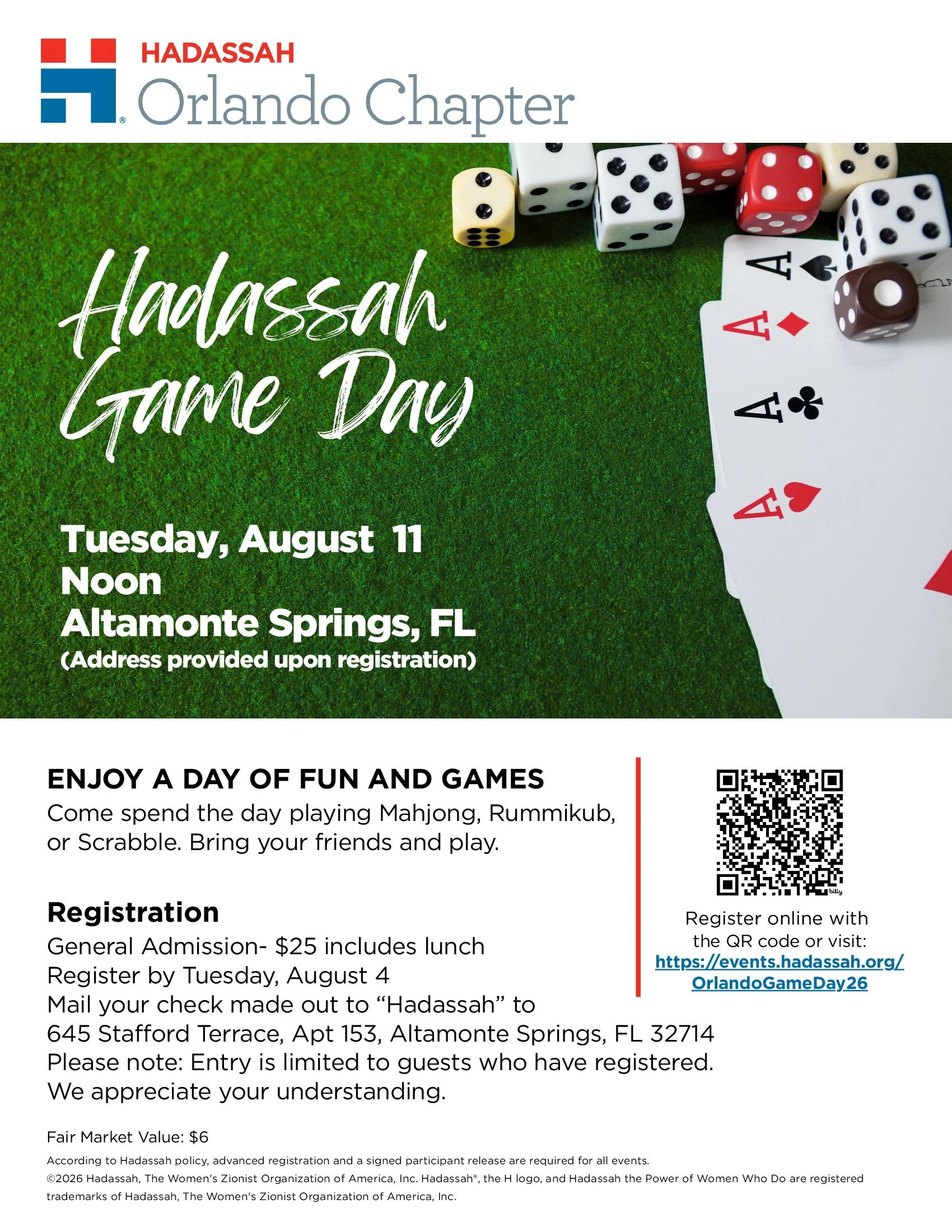 Hadassah Game Day