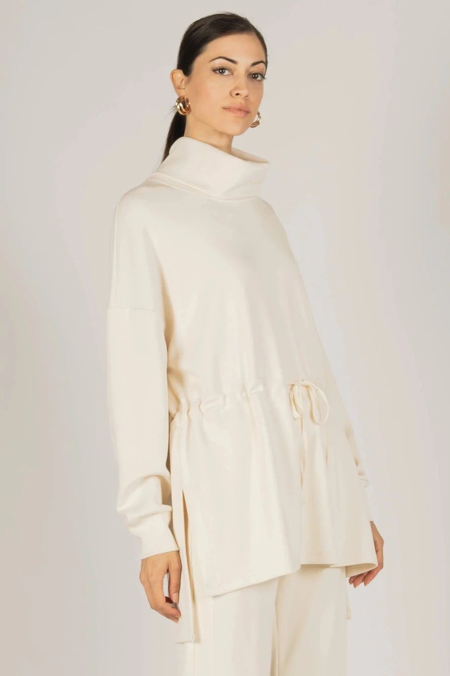 Soft Cream  Adjustable Tunic