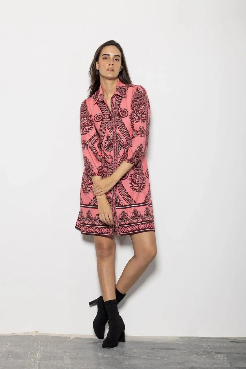 Salmon Motif Dress
