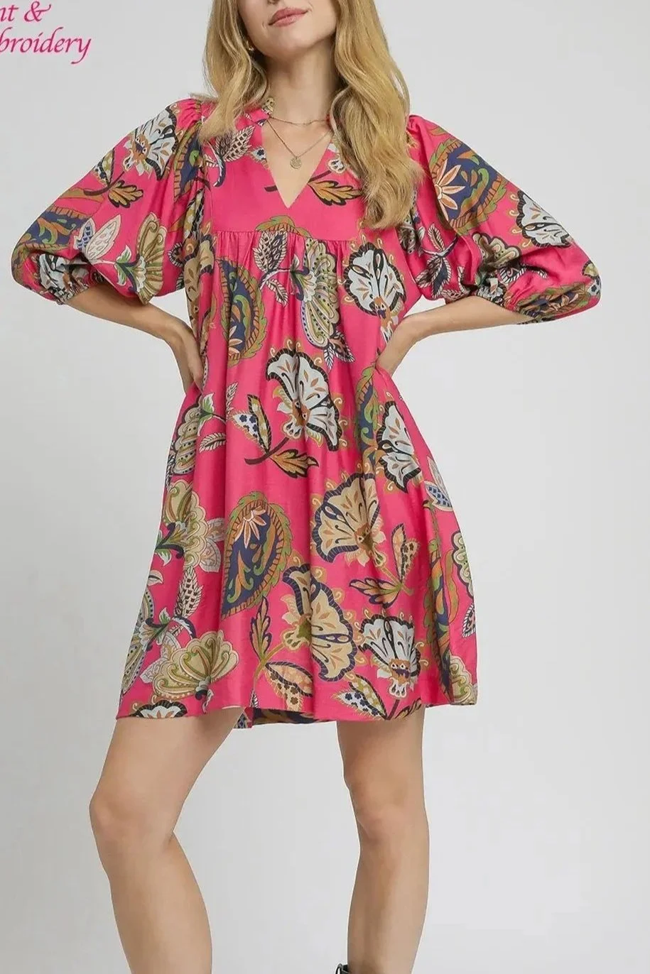 Pretty in Pink Floral Dress