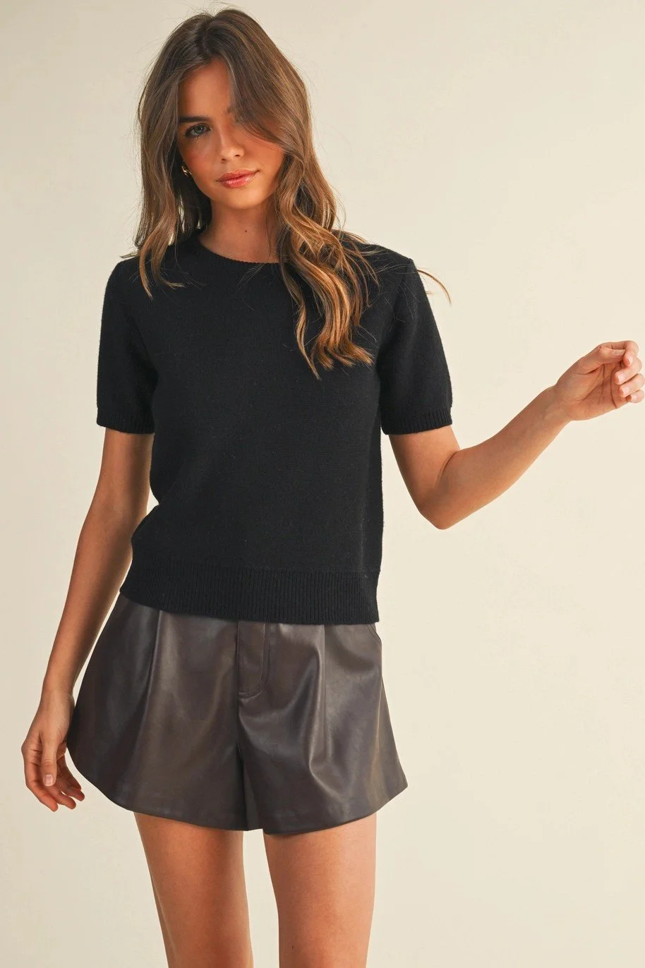Black Crew Neck Sweater