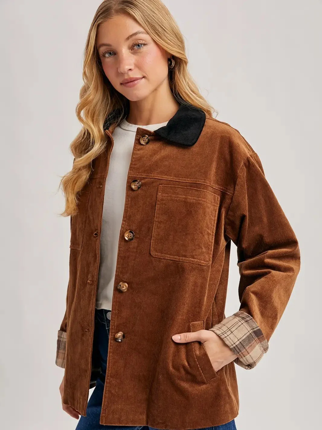 Chestnut Corduroy Jacket 