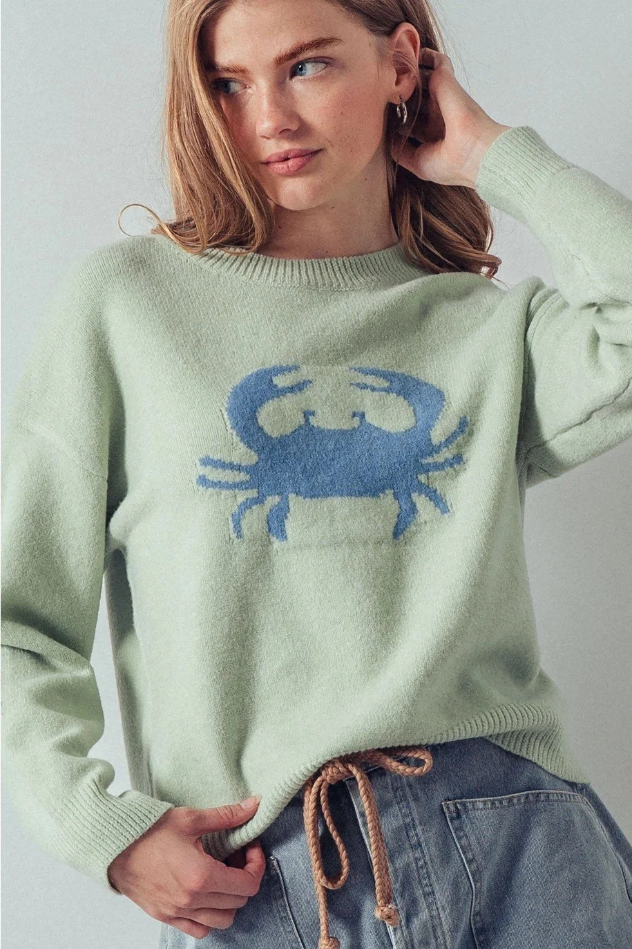 Feeling Crabby Beach Sweater