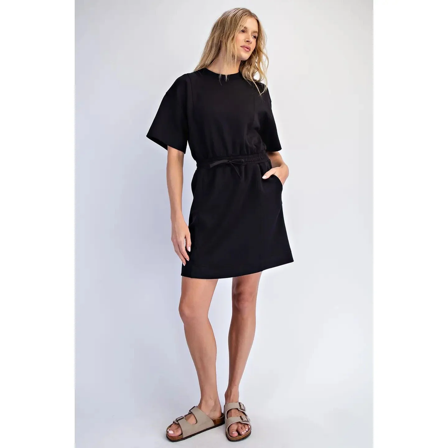 Black Modal Casual Dress
