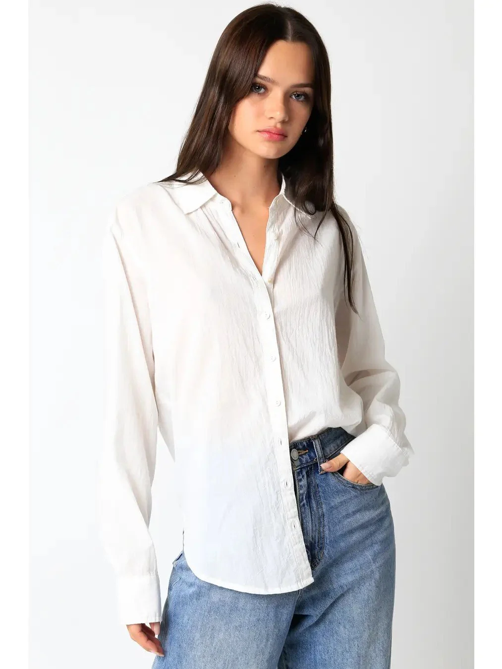 Alana White Button Down