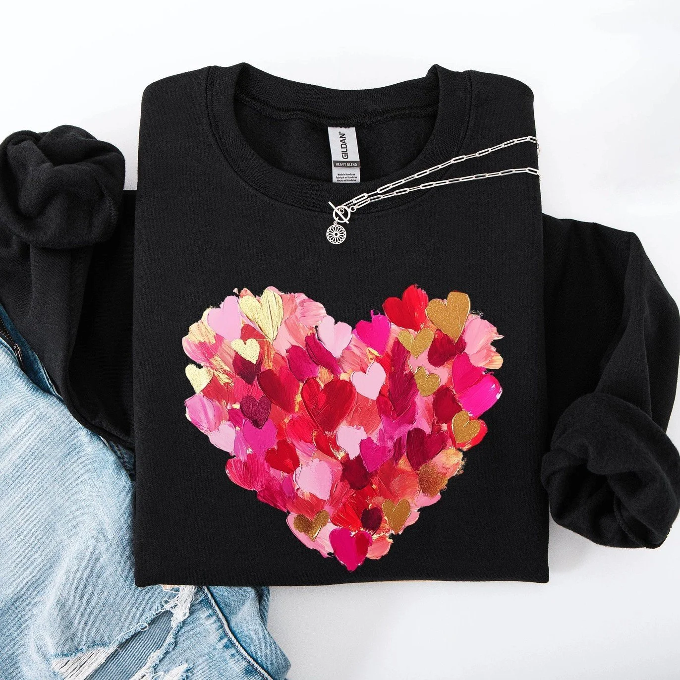 Black Painted Sweatshirt