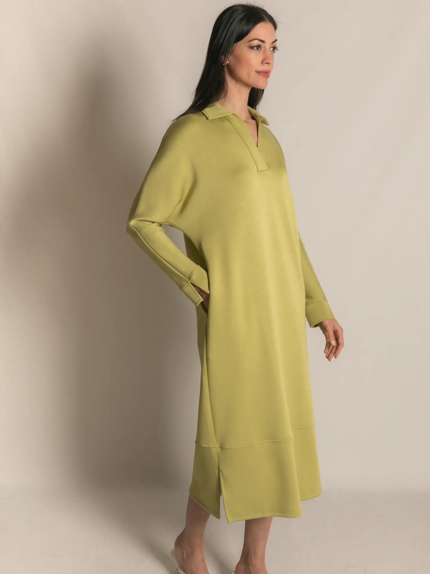 Lemon Grass Butter Modal Dress