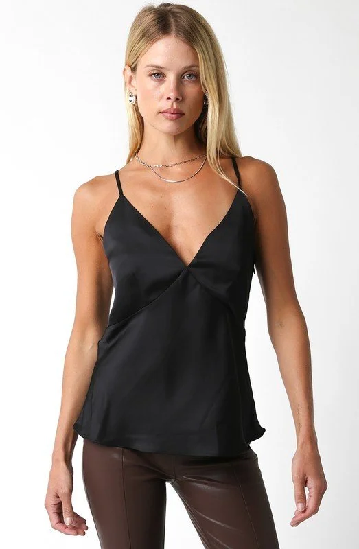 Silk Cami in Black and White