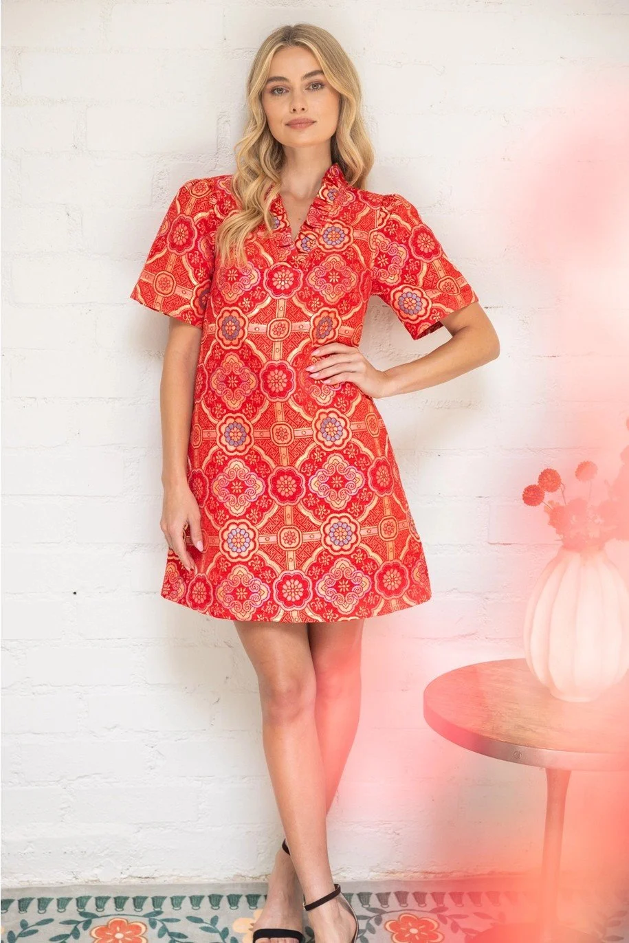 Festive Red Dress