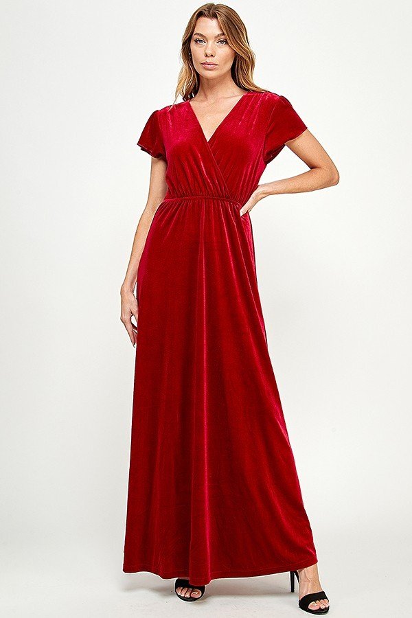Holiday Velvet Maxi Dress