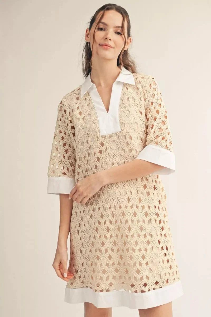 Natural Crotchet Dress