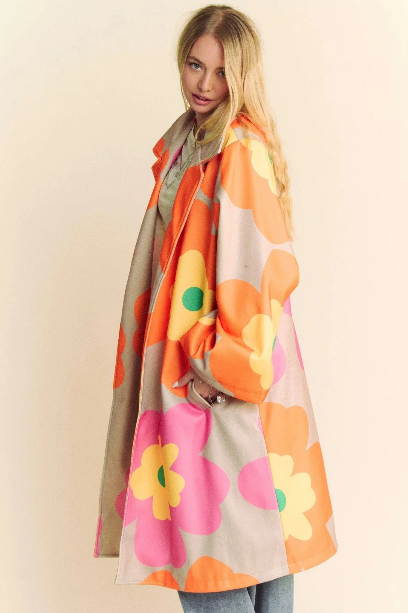 Retro Rain Coat in Bright Colors