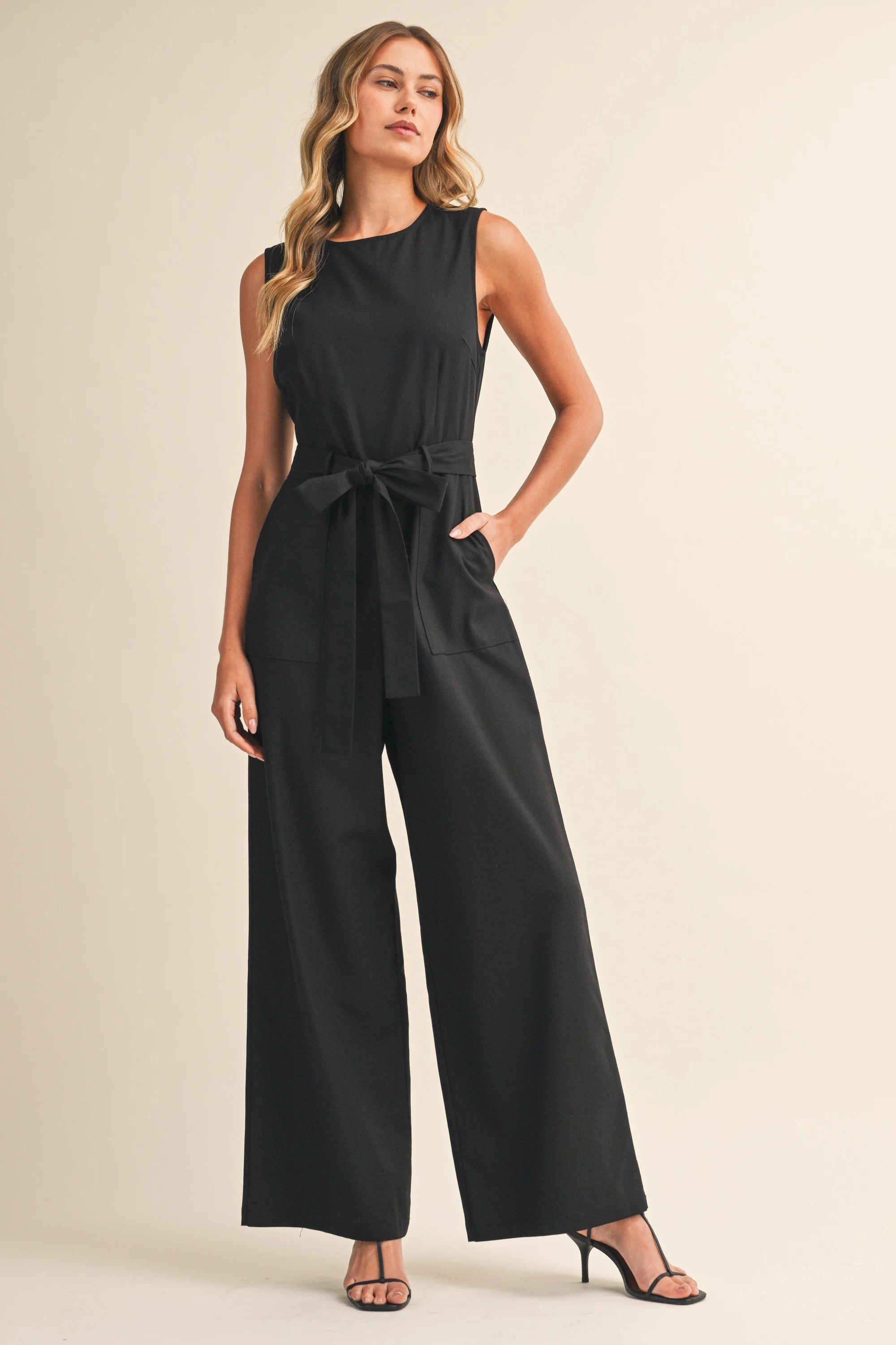 Elegant Black Jump Suit