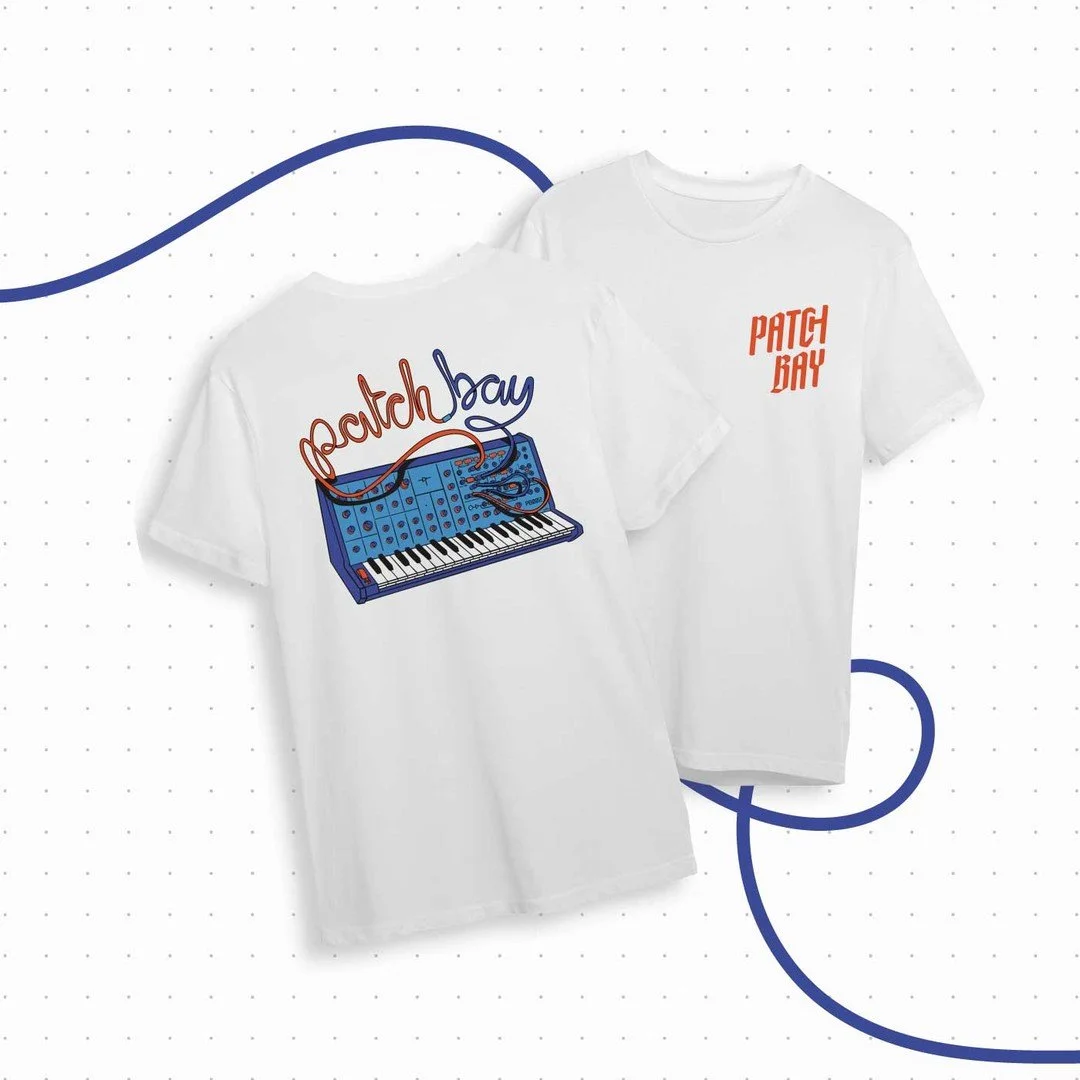 Rounding out the year with one of my favourite projects from 2024 💫

@patchbayband never fails to fuel my creative itch and the PB002 shirt allowed me to explore and play. 

Shout out to all the Patch Bay Fans, It&rsquo;s honestly such a surreal fee