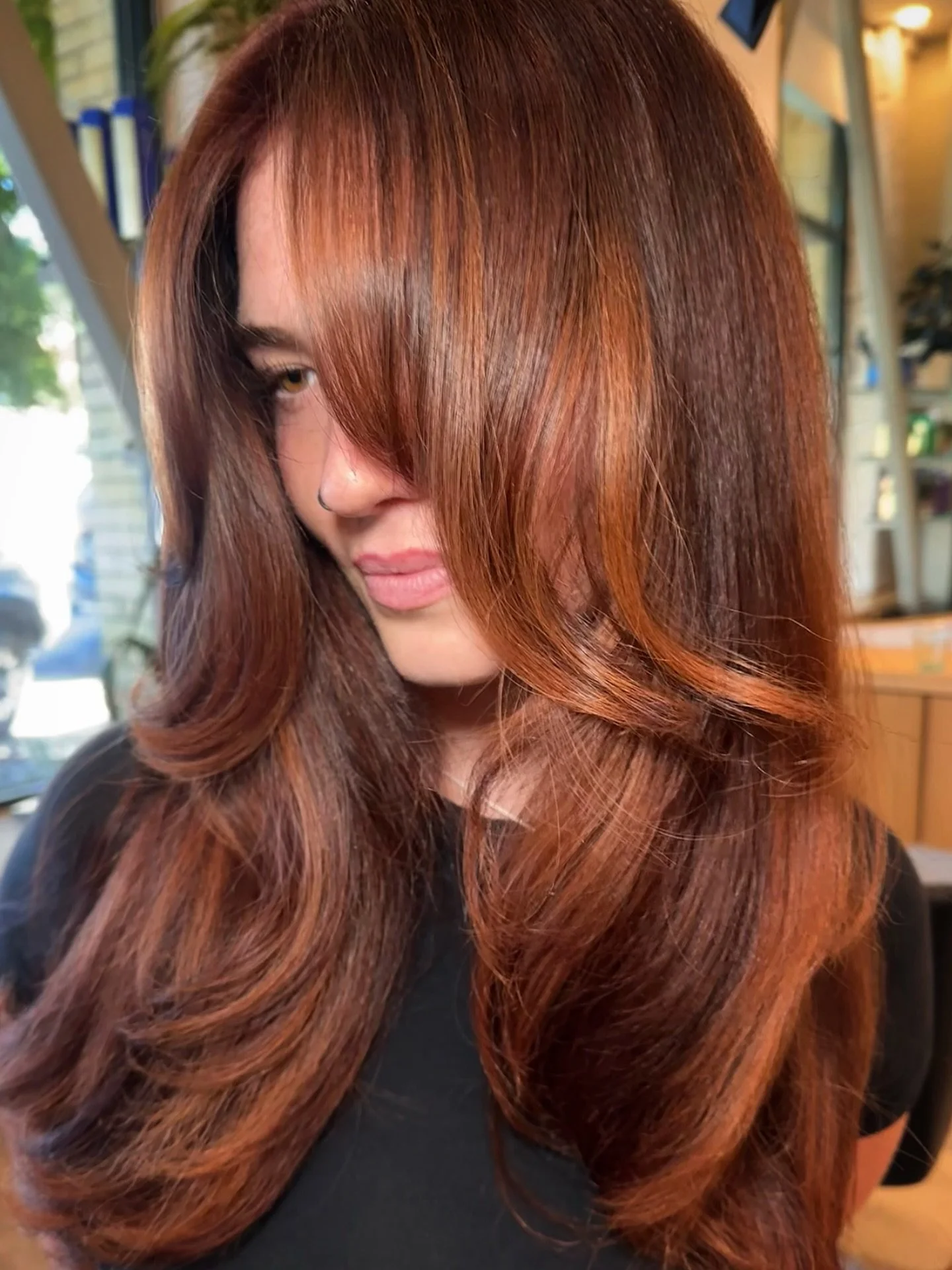 Move over, Cowboy Copper&hellip; Saffron Hair is entering the chat ✨

Once the color came to life, all I could see were saffron tones, deep warmth layered with rich copper and ribbons of golden light.

And on her, it felt especially fitting. Her vibr