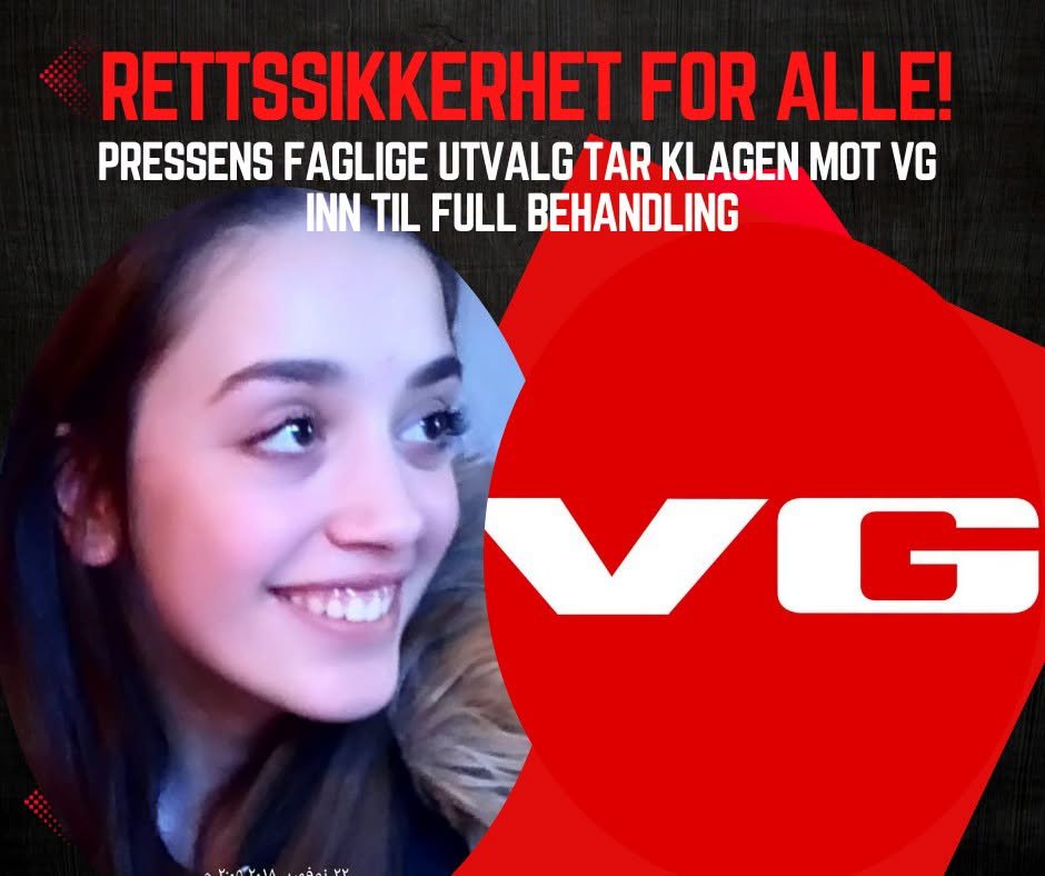 Pressens faglige utvalg tar Rettssikkerhet for alles klage på VGs artikkelserie om Shada i seks deler fra slutten av mai i år, til full behandling. 