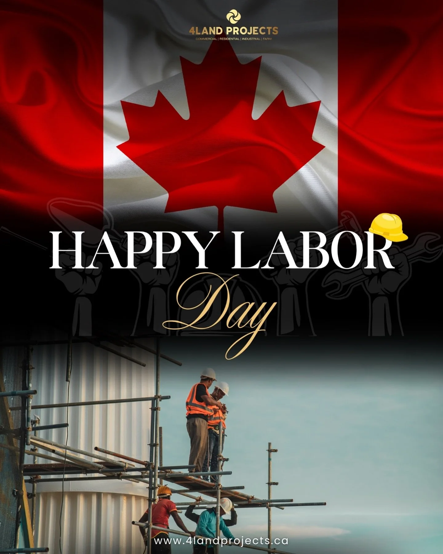 This Labour Day, we celebrate the hard work that builds our communities and shapes the land we call home. 💼🌱 
At 4Land Projects, we’re proud to work alongside the visionaries, builders, and dreamers who turn land into opportunity. Wishing ev