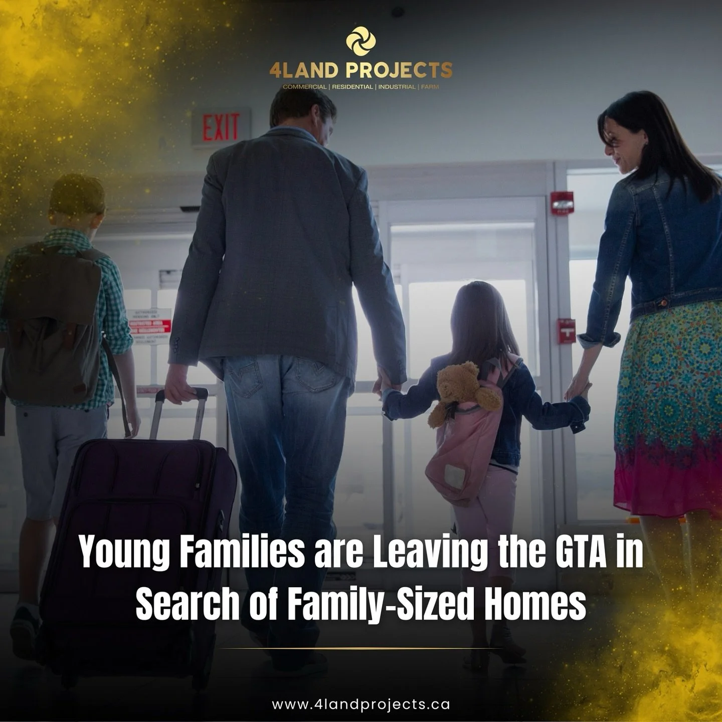🚪➡️ Over 80,000 people leave the GTA every year — and most of them are young families in their late 20s & early 30s.
Why? Because soaring prices + not enough family-friendly homes are pushing them out. 🏡💸
If we want families to stay an