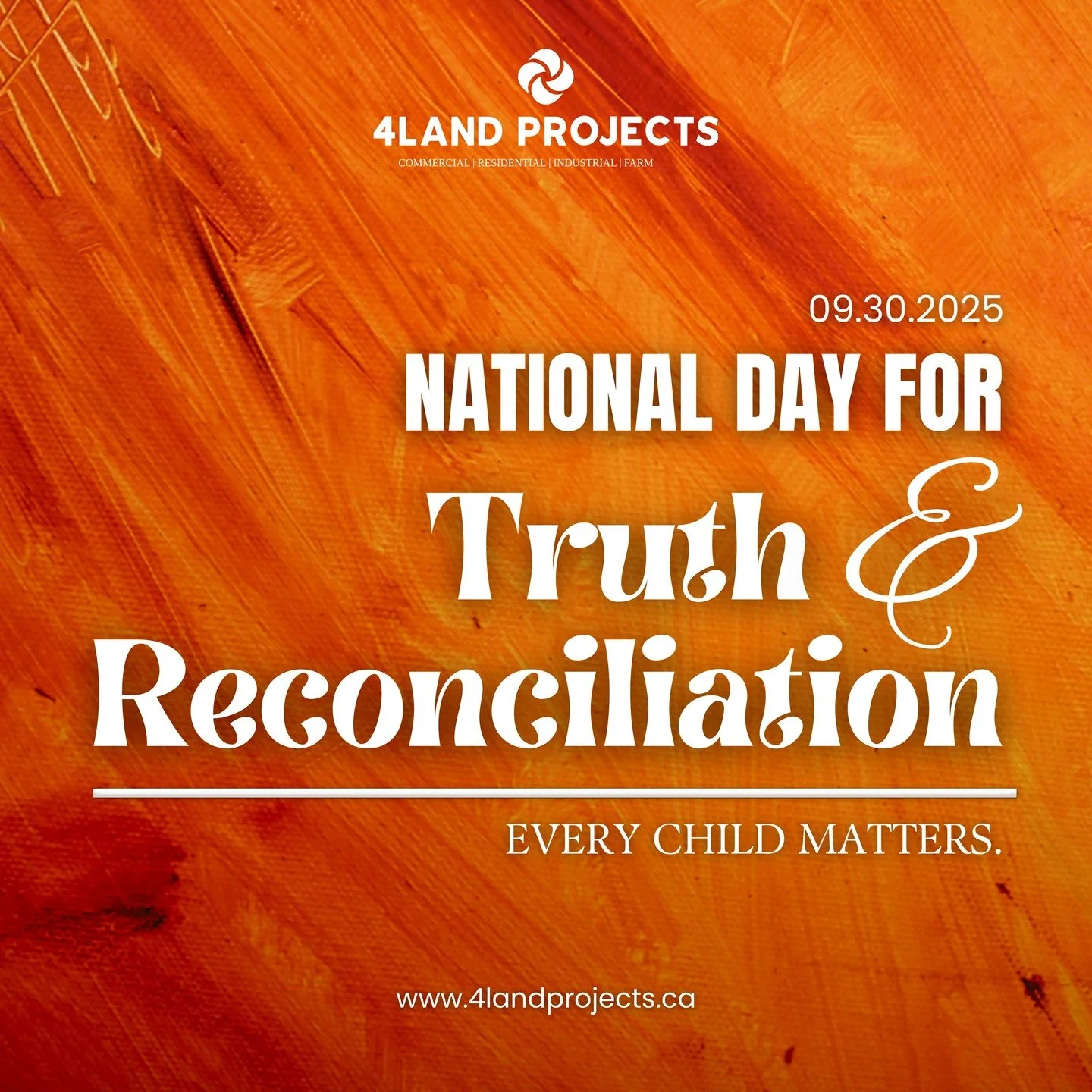 Today we pause to reflect, remember, and walk forward in truth. 🧡 
#EveryChildMatters #TruthAndReconciliation #NDTR #IndigenousRights #HonourTheChildren #Reconciliation #OrangeShirtDay