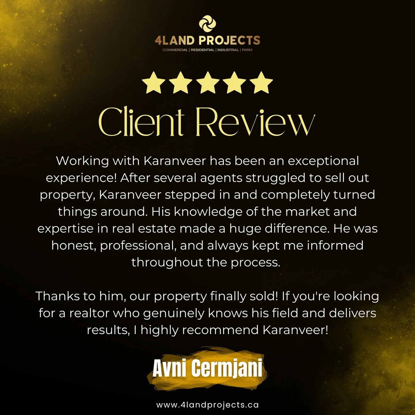 Real Results, Real Relationships. At 4Land, every deal is built on Trust, Transparency, and Strategy.
#ClientReview #Sold #LandBroker #LandSales #RealEstateExpert #OntarioRealEstate #4LandProjects #SuccessStory #RealEstateResults #LandOpportunities