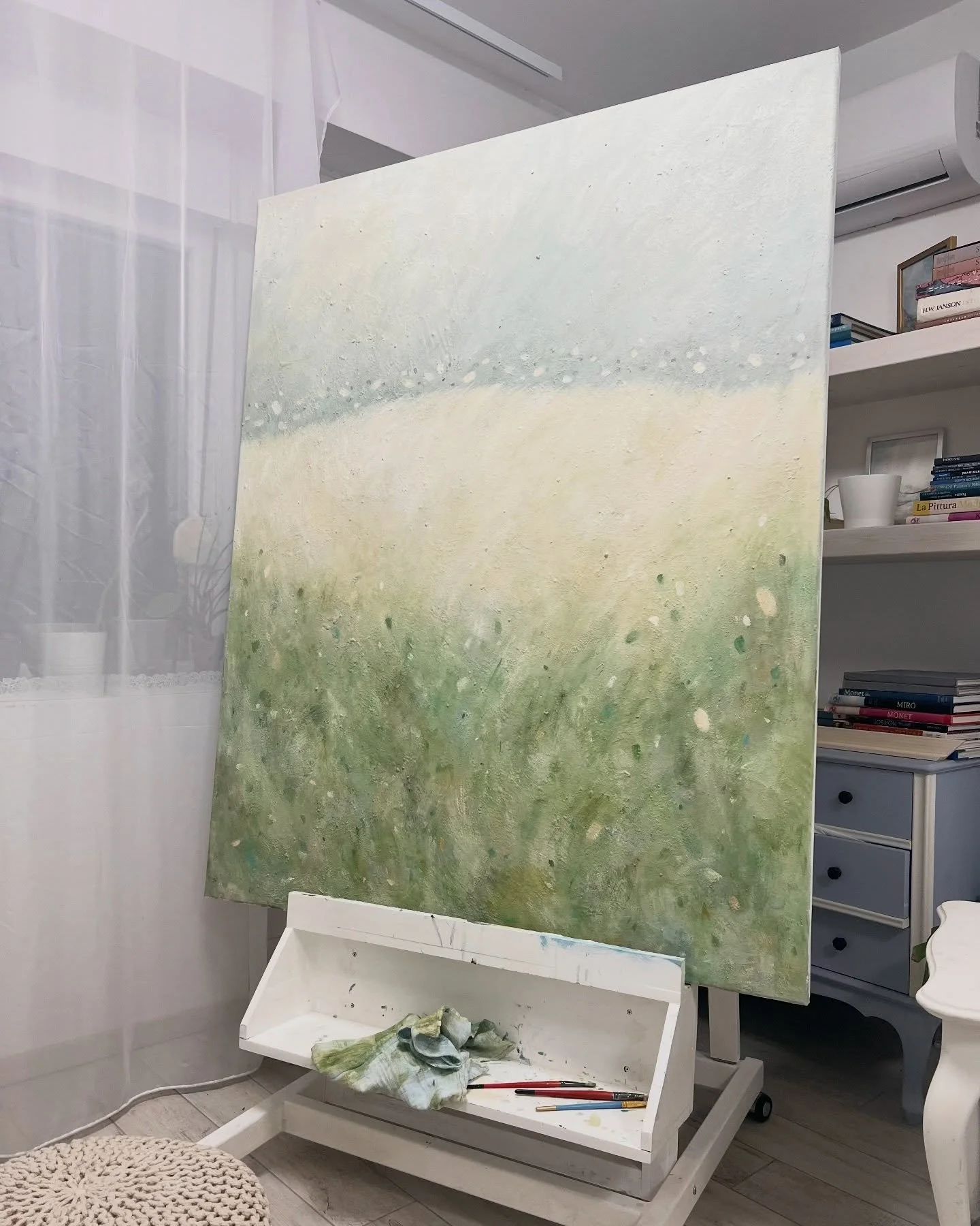 I&rsquo;m happy to finally share a painting I&rsquo;ve been working on for the last few months. It was a challenging commission as it is really large, but I really enjoyed the process. I am happy it is now in its new home in California. Thanks to my 