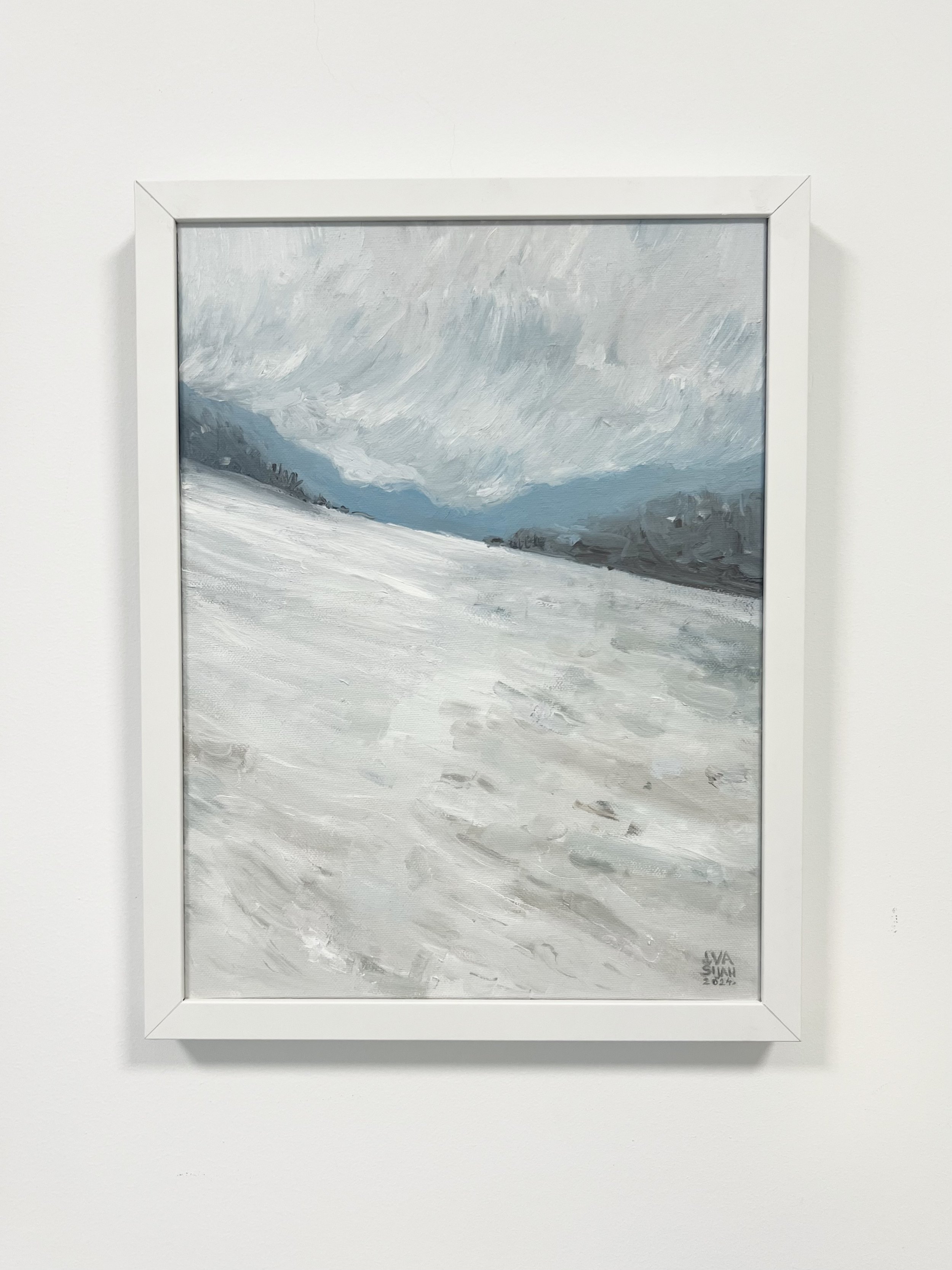 Between sky and snow