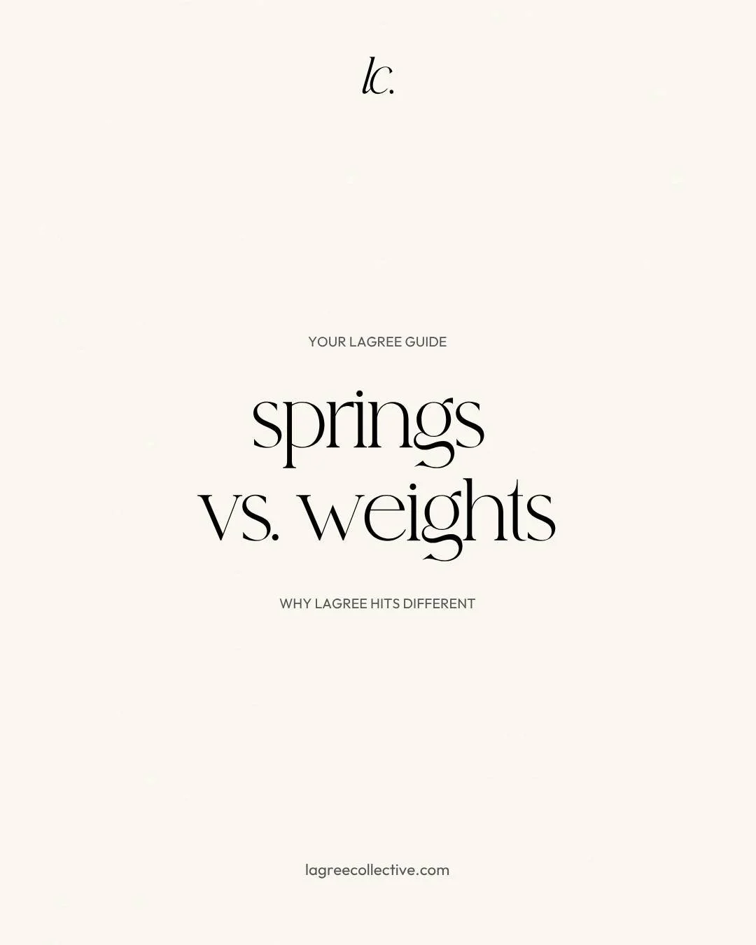 Springs vs. Weights: Why Lagree Hits Different

Both springs and free weights build strength, improve bone density, and allow free range of motion. But Lagree springs go further:

✨ Work on vertical and horizontal planes
✨ Continuous tension, no rele