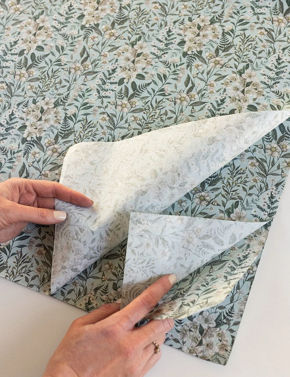 4PK Tissue Paper - Ivory Garden