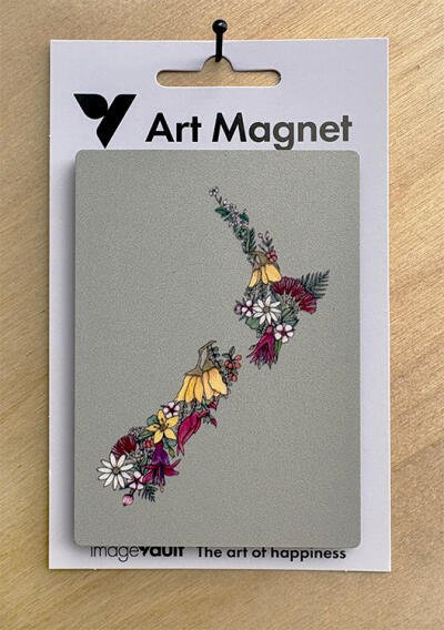 NZ Flora Art Magnet