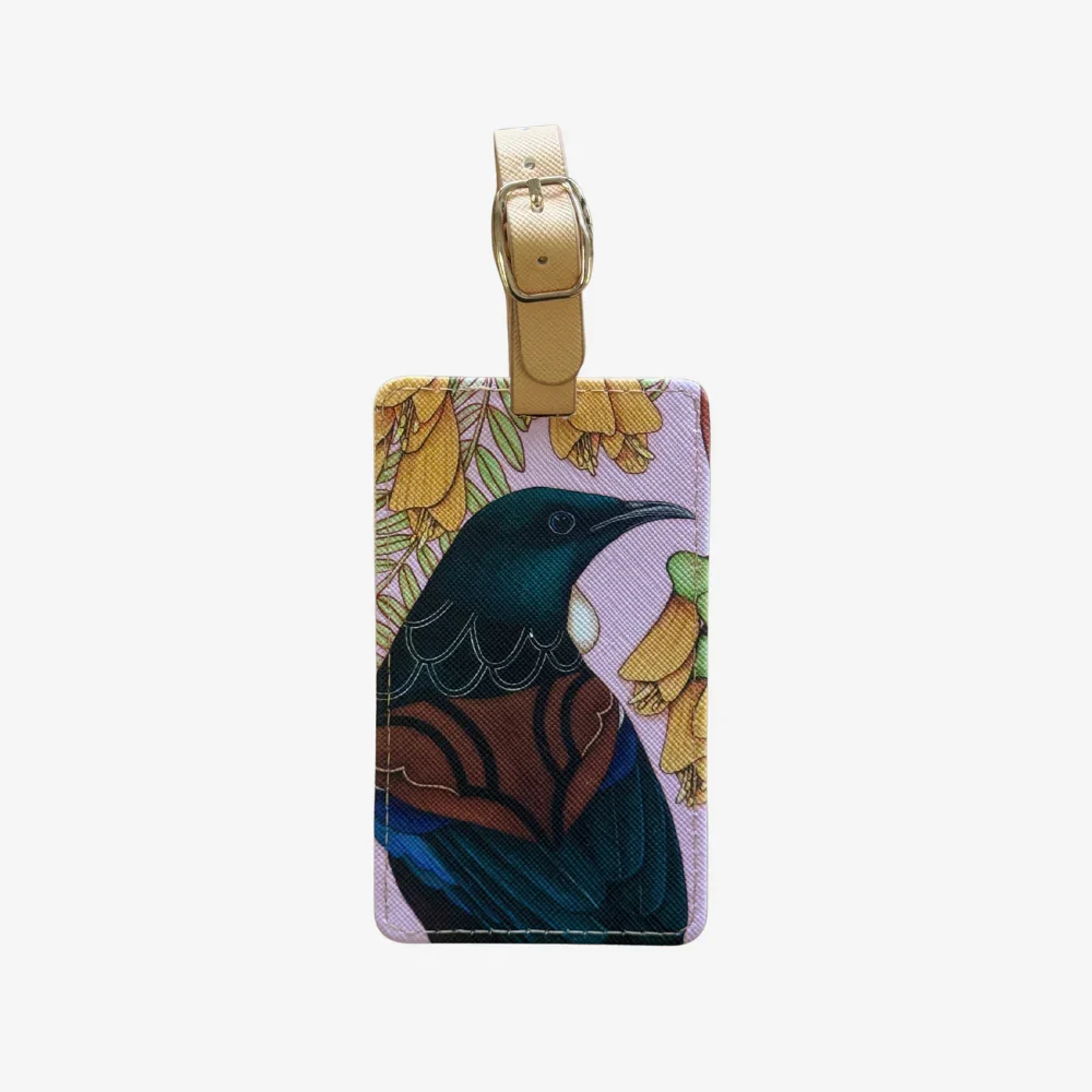 Luggage Tag - Pink Tui- Kathryn Furniss