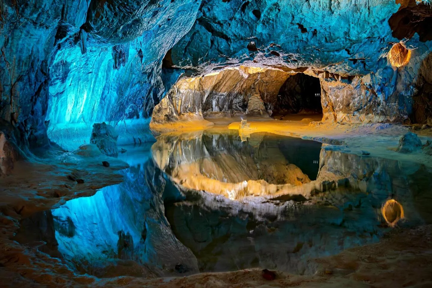 Lombrives Caves, South of France.

These caves are one of the longuest network in the area, with some amazing and really large internal structures.
The picture is showing the area where the Deep Time Mission occurred (40d March 2021).
A 2 hours hike 