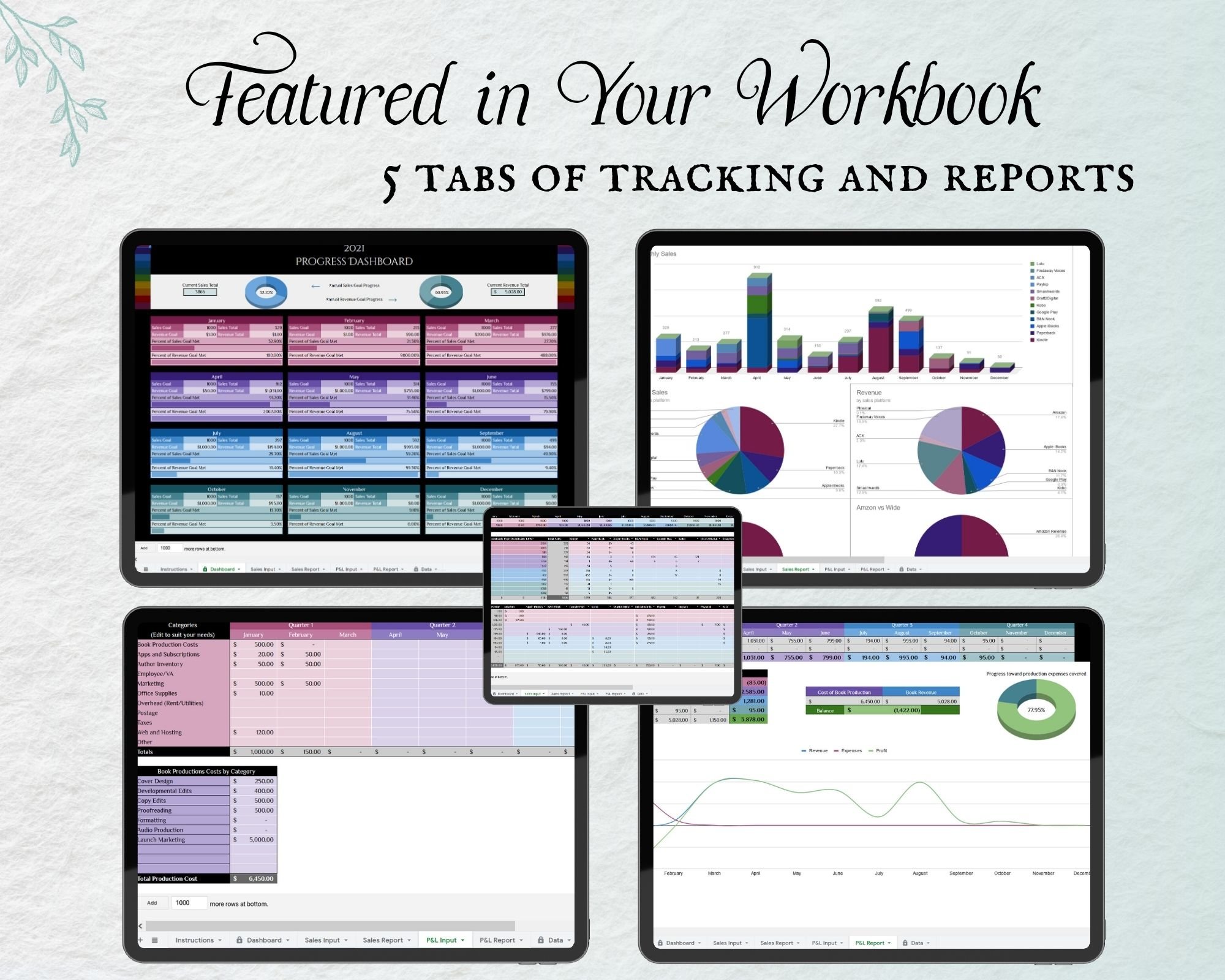 includes 5 tabs of tracking