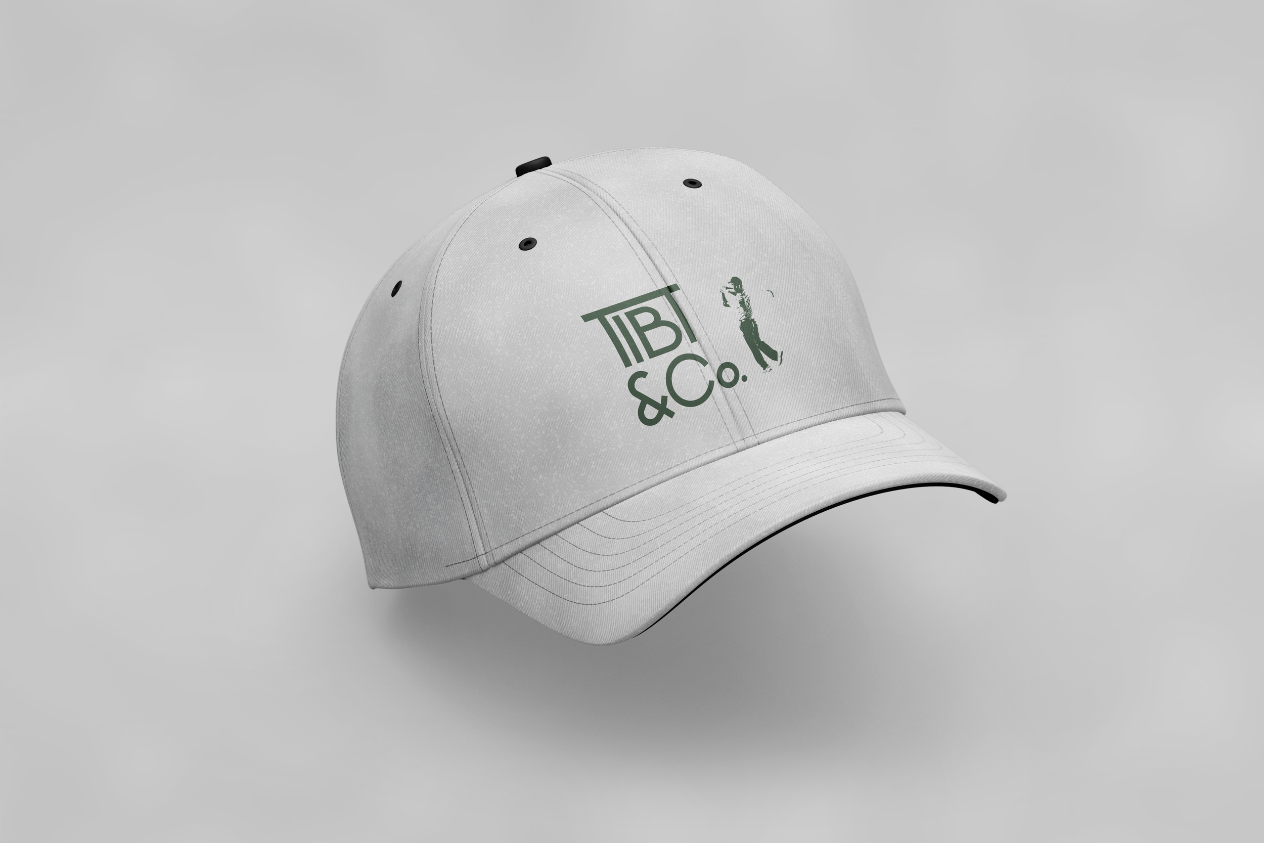 A mockup of a white hat