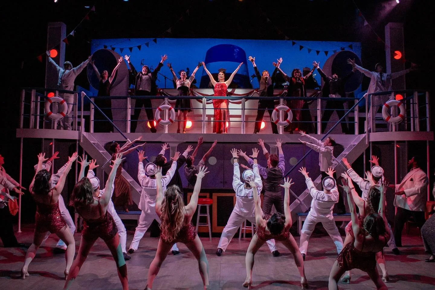 Happy closing to this amazing show! Gonna miss working on the S.S American, and tap dancing with these amazing people:&rsquo;) 🫡🚢⚓️💙📸: @morganlanephotography