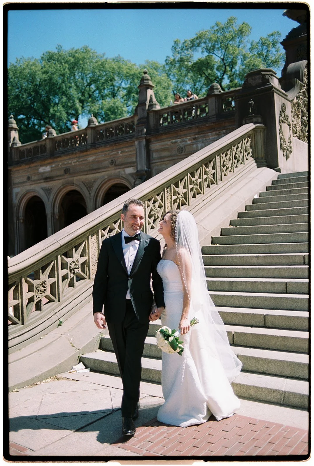 35mm film photograph from a New York City wedding
