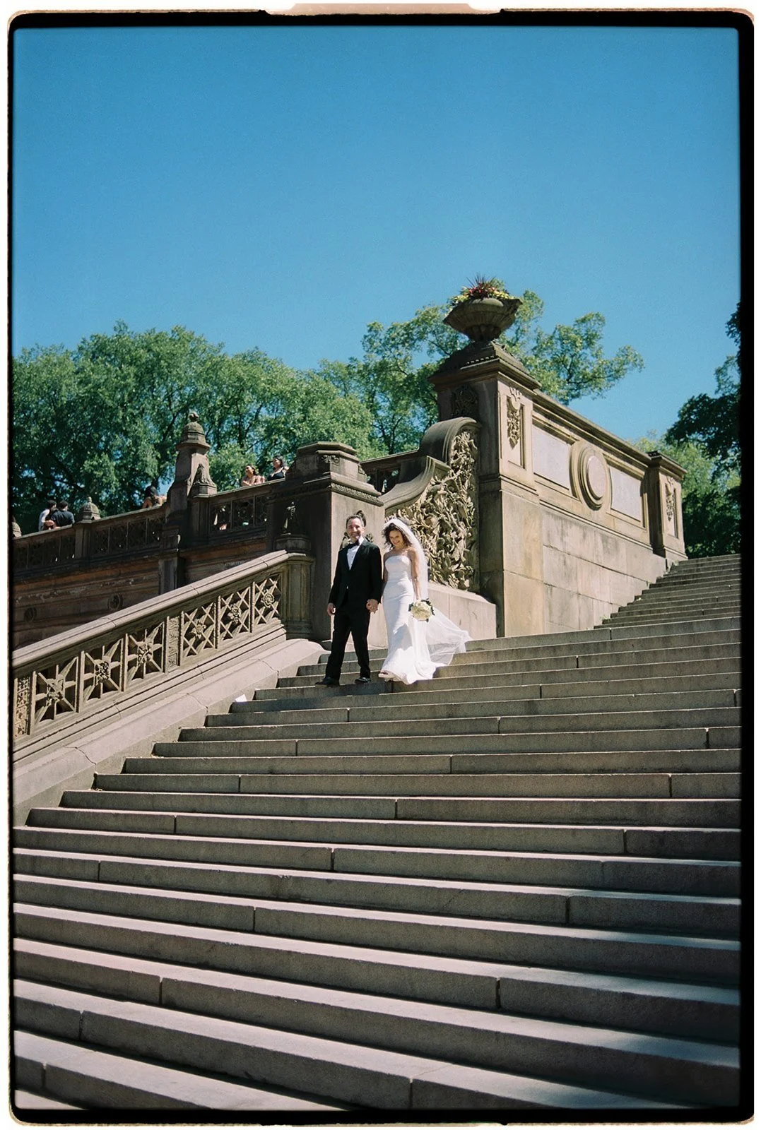 New York City wedding photographed on 35mm film